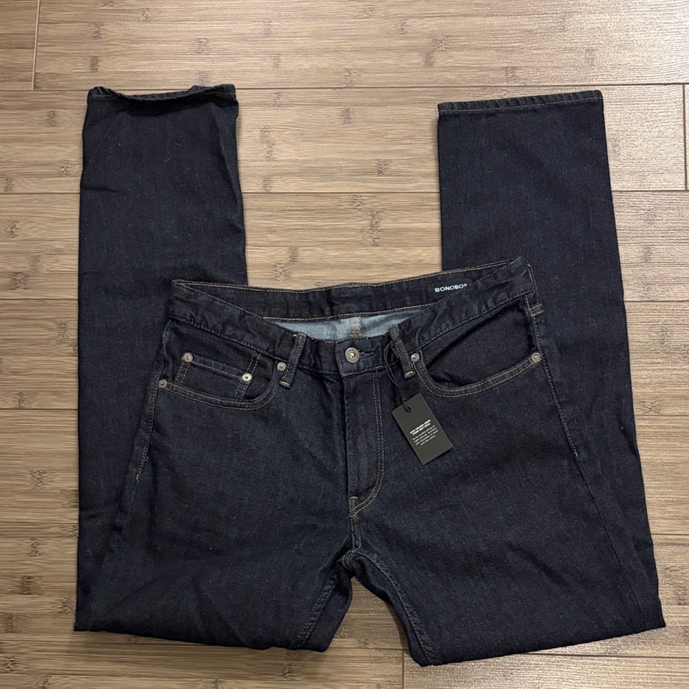 NWT Bonobos Men's Dark Wash Slim Jeans